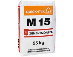 quick-mix M15, Zement-Mauermörtel